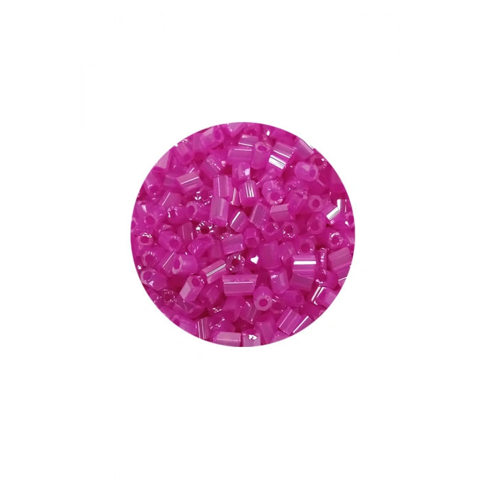 Kesme Cam Boncuk 2mm - 20 Gram - Şeffaf Fuşya -BNC315