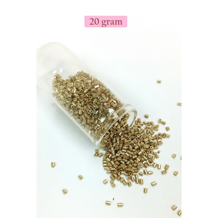 Kesme Cam Boncuk 2mm - 4 Renk - Toplam 80 Gram - BNC436