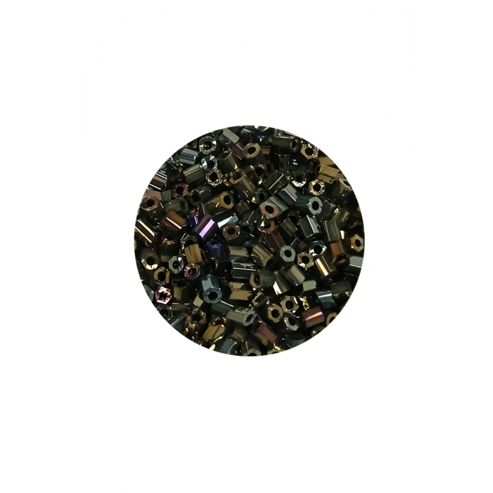 Kesme Cam Boncuk 2mm - 60 Gram - Asker Yeşili - BNC388