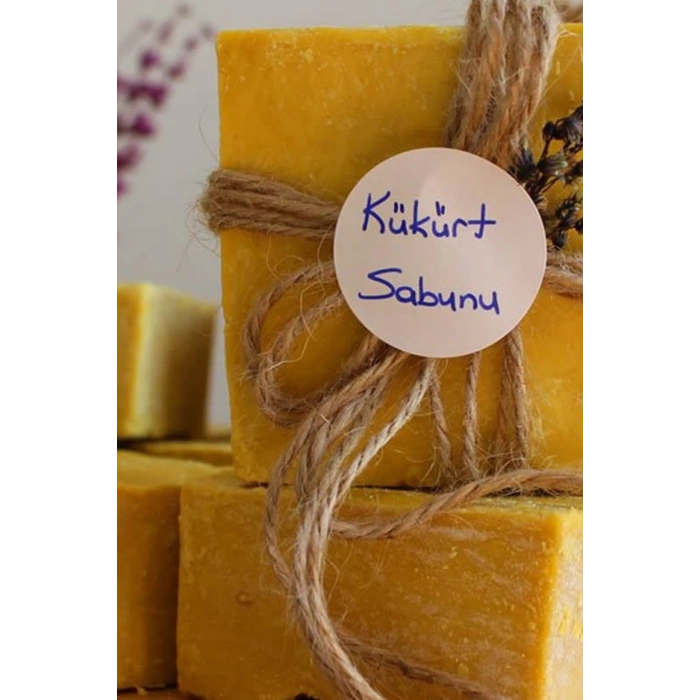 Kükürt Sabunu Hatay El Yapımı %100 Organik Doğal Sabun 1 Kalıp 130 Gram
