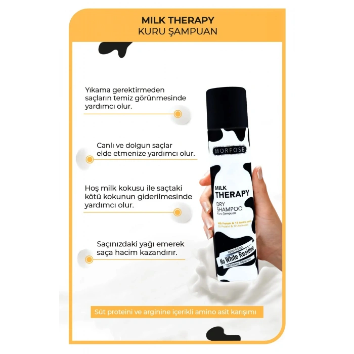 Kuru Şampuan Milk Therapy 200 ML - Besleyici - mrfs