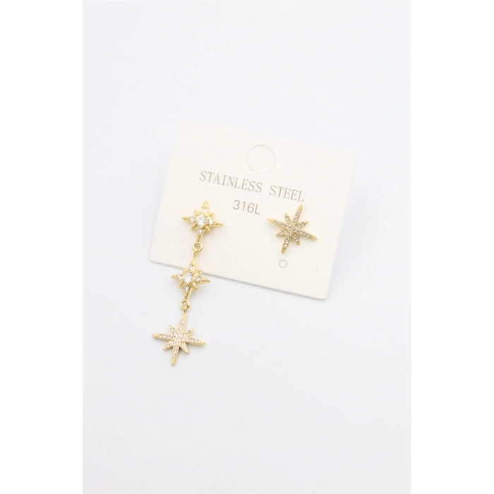 Kuzey Yıldızı Küpe - Altın