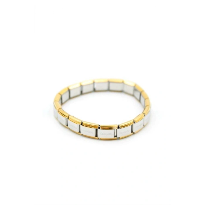 Lastikli Çelik Bilezik - Gümüş