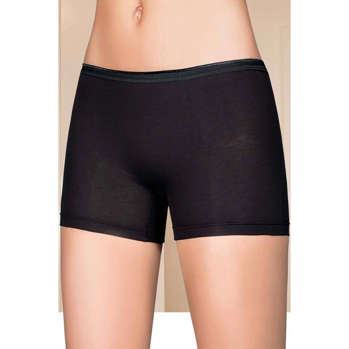 Likralı Kadın Boxer Siyah 2101B