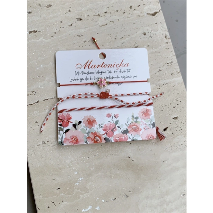 Marteniçka İp Bileklik - Kırmızı