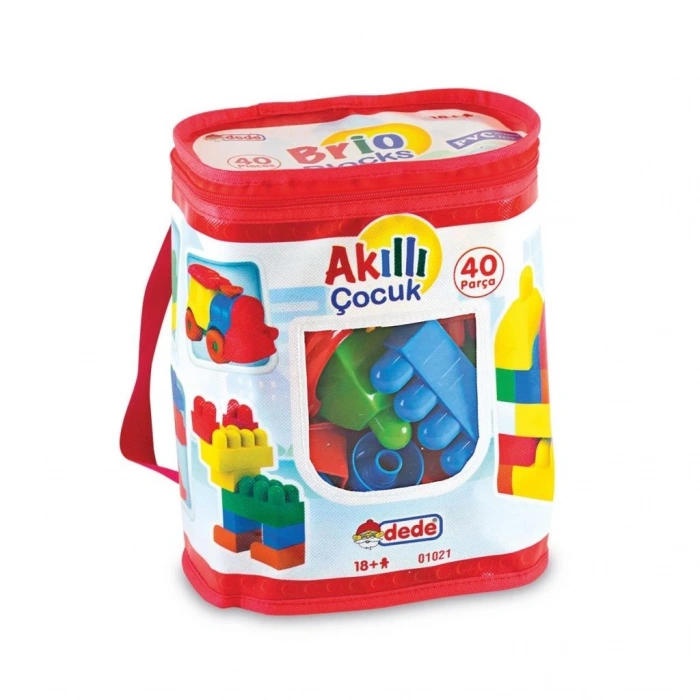 Mey İthalat® 01021  Akıllı Çocuk Blokları 40 Parça