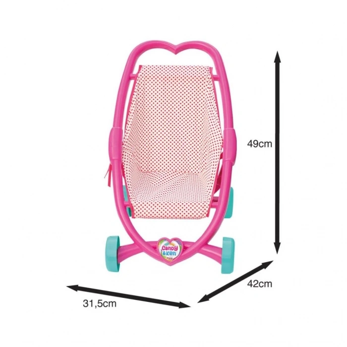 Mey İthalat® 01960 , Candy Ken Kalpli Puset