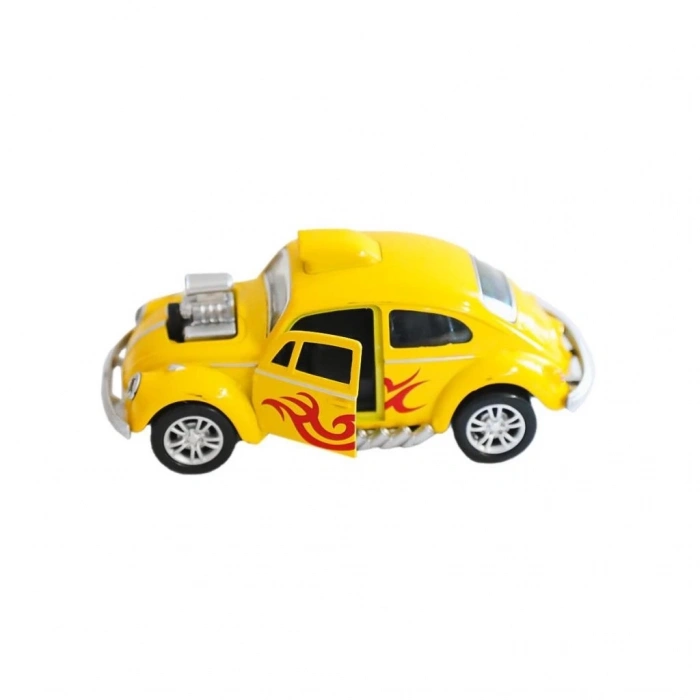 Mey İthalat® 02062-FY6757-12D Çek Bırak Metal Araba -Asya Oyuncak