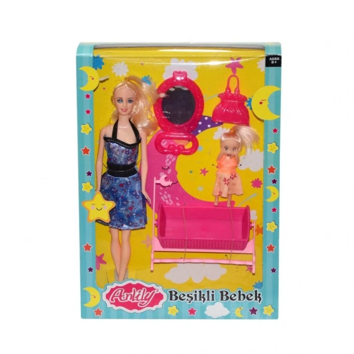 Mey İthalat® 02411 Oydaş, Anlily Beşikli Bebek / +3 yaş