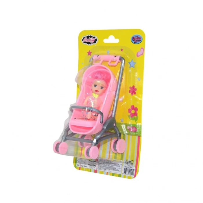 Mey İthalat® 02424 Oydaş, Anlily Pusetli Bebek / Kartela / +3 yaş
