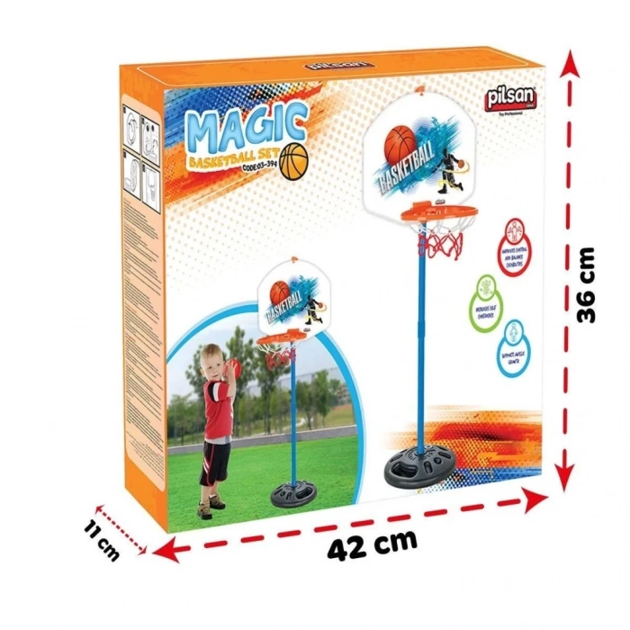 Mey İthalat® 03 394  Magic Basketbol Seti Ayaklı