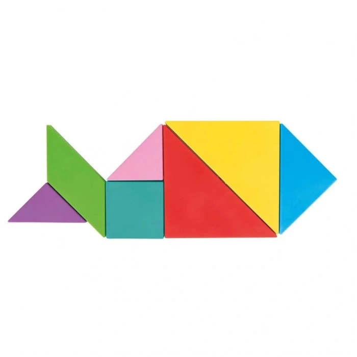 Mey İthalat® 03 569 Ahşap Manyetik Tangram - Oyuncak