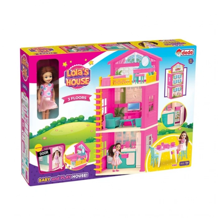 Mey İthalat® 03662 LOLA NIN EVİ 3 KATLI