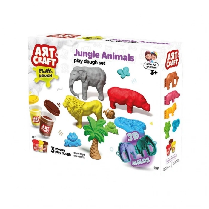 Mey İthalat® 03997 Art Craft Orman Hayvanları Hamur Set 168 Gr -Fentoys