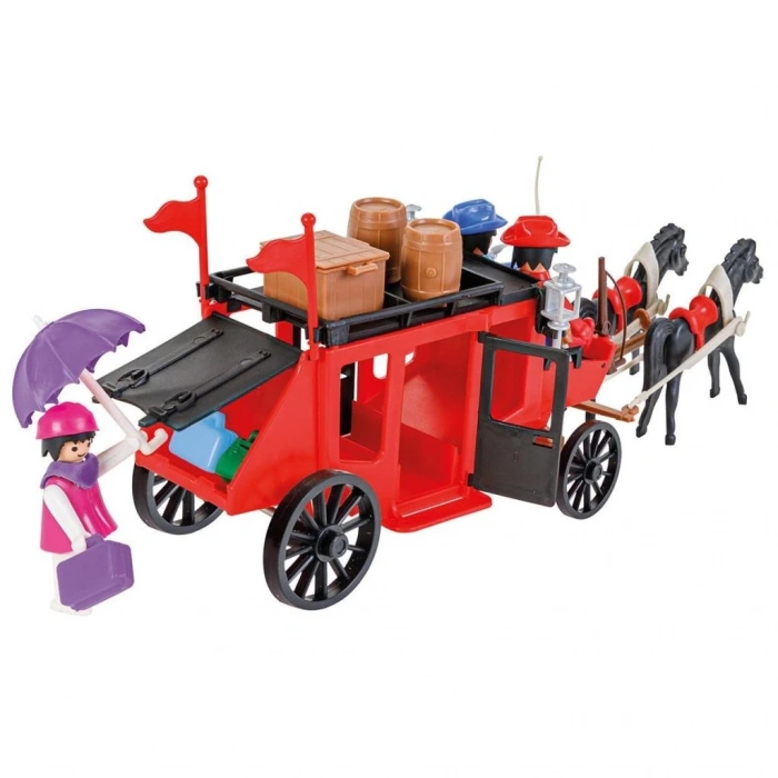 Mey İthalat® 04 002  Mekanik Seri 2 Posta Arabası - Oyuncak