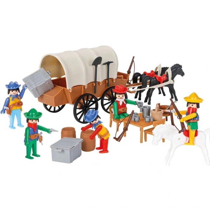 Mey İthalat® 04 003  Mekanik Seri 3 Kovboy Arabası - Oyuncak