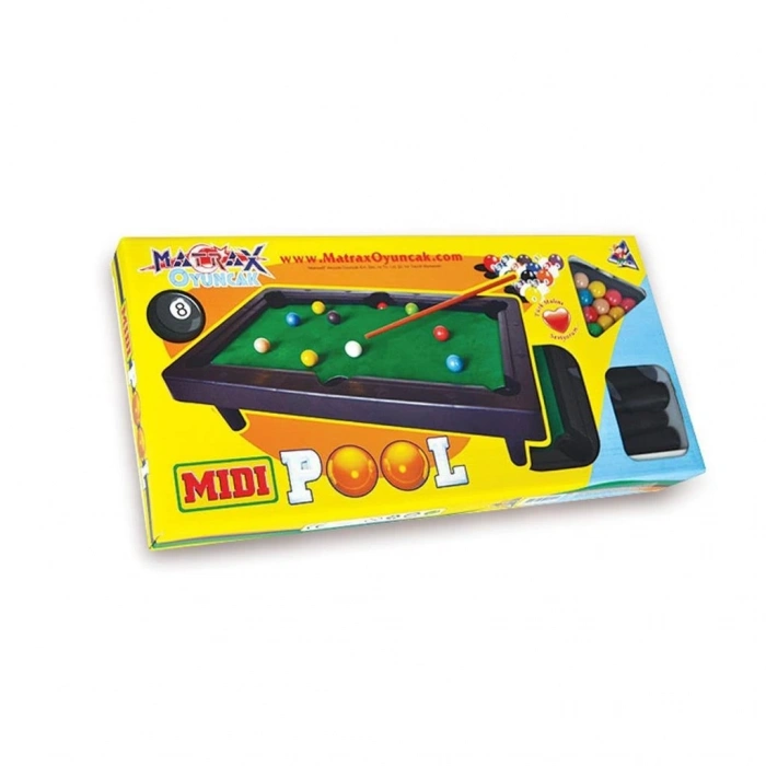 Mey İthalat® 040 MİDİ POOL ORT.BOY BİLARDO OYUNU