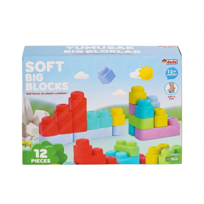 Mey İthalat® 04005 Yumuşak Big Bloklar 12 Parça