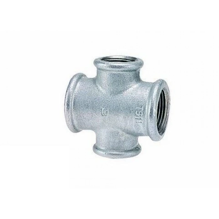 Mey İthalat® 1 1/2 X3/4X1 1/2X3/4 Galvanizli İstavroz İnegal Te