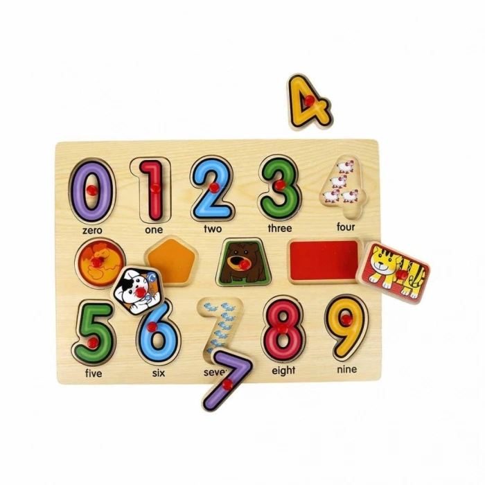 Mey İthalat® 130444 Ahşap Raptiyeli Puzzle Saat