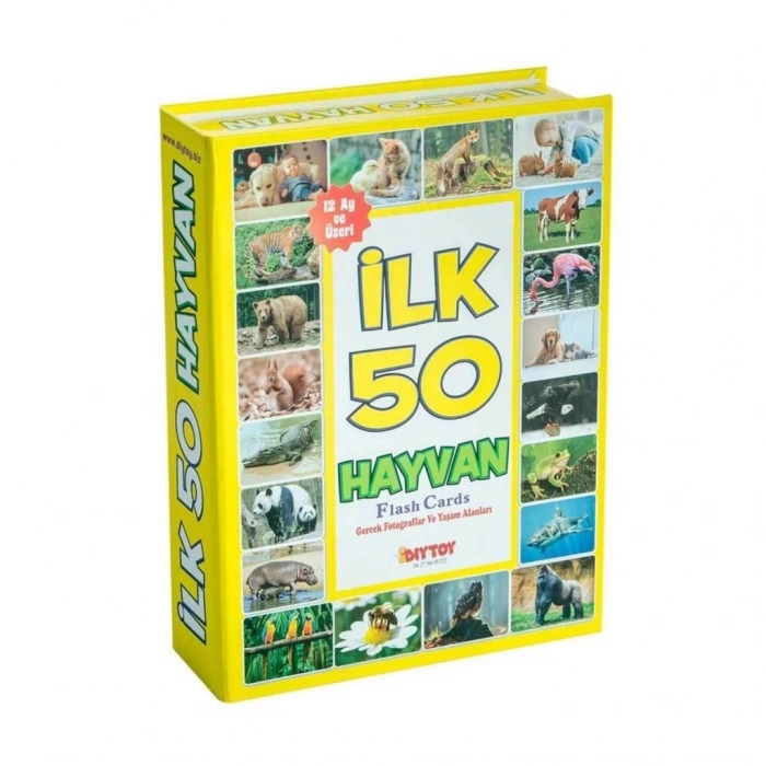 Mey İthalat®  1352FlashCardsİlk50Hayvan-Dıytoy