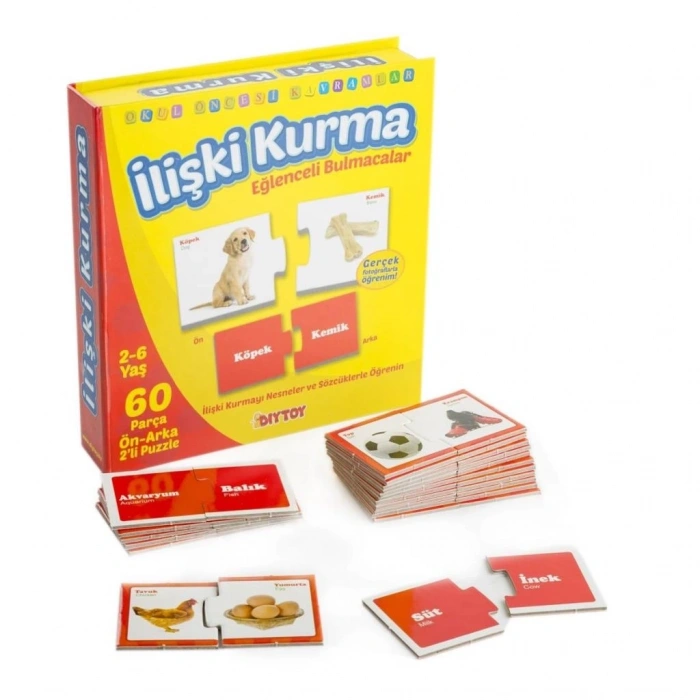 Mey İthalat® 1437 Eğlenceli Bulmacalar - İlişki Kurma / 2-6 yaş