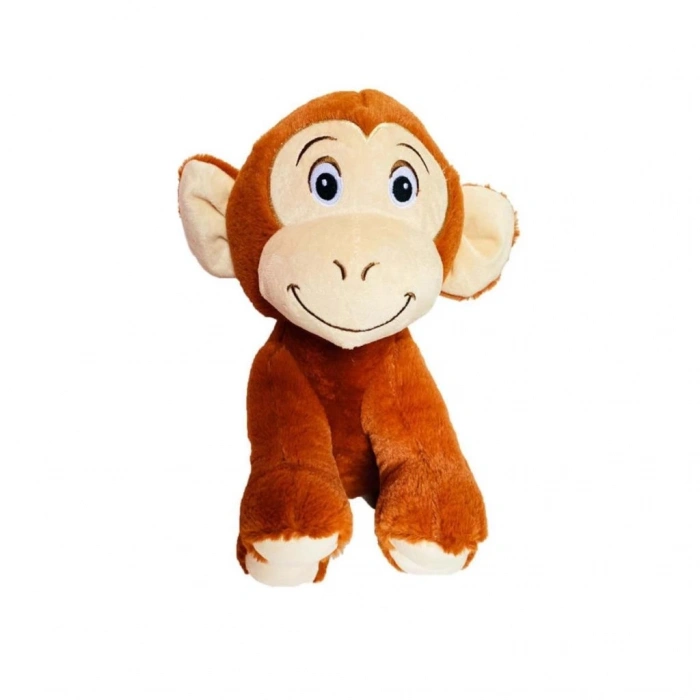 Mey İthalat® 1438 Mika Maymun 30 cm Kahverengi -Selay Oyuncak