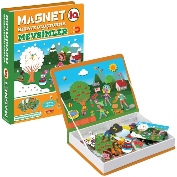 Mey İthalat® 1505 DıyToy, Magnet Hikaye Oluşturma - Mevsimler / +3 yaş