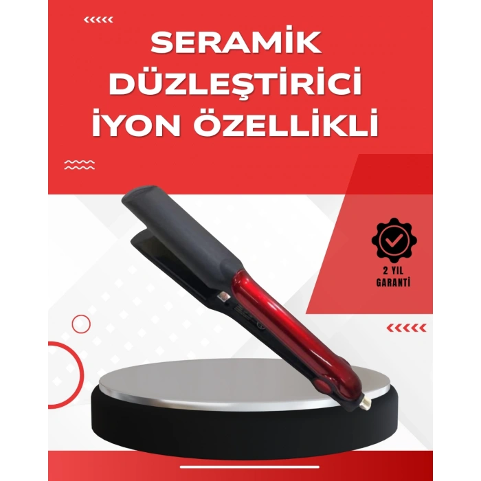 Mey İthalat® 160°–220° Isı Ayarlı Saç Düzleştirici – Seyahat Tipi Hafif Model