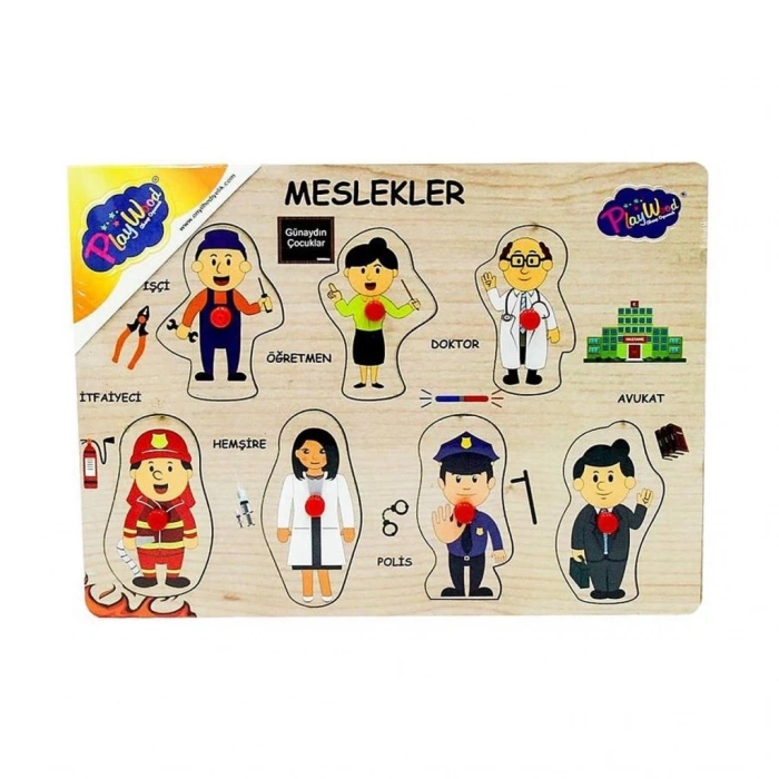 Mey İthalat® 163/164/165  Ahşap Tutmalı Meslekler