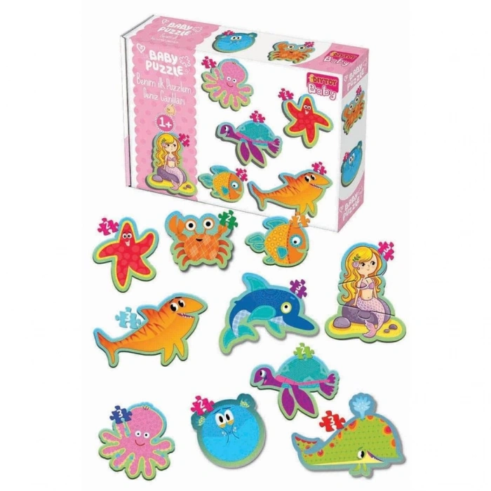 Mey İthalat® 1710 BABY PUZZLE BENİM İLK PUZZLEM DENİZ CANLILARI