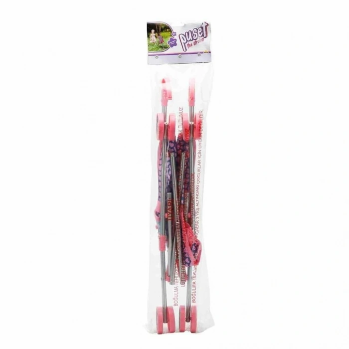 Mey İthalat® 1816 Katlanabilir Kalpli Metal Bebek Puseti