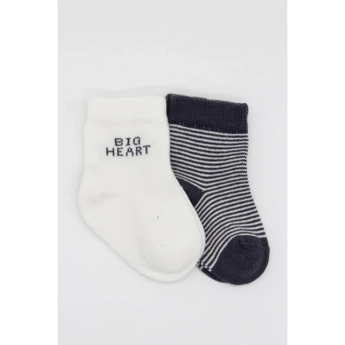 Mey İthalat®   2Li Big Heart Penye Soket Çorap 10117 Antrasit