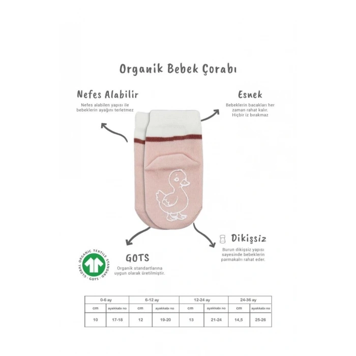 Mey İthalat®   2Li Hayvan Figür Kaymaz Kız Soket Çorap 10120 Gri