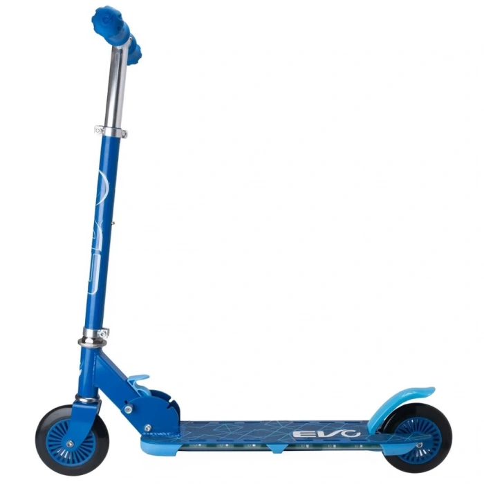 Mey İthalat® 2 Tekerlekli Flash Işıklı Mavi Scooter