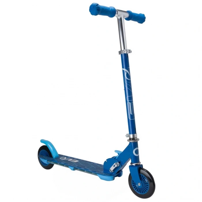 Mey İthalat® 2 Tekerlekli Flash Işıklı Mavi Scooter