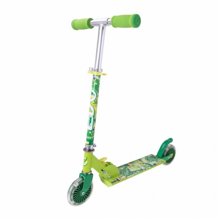 Mey İthalat® 2 Tekerlekli Katlanabilir Inline Işıklı Scooter