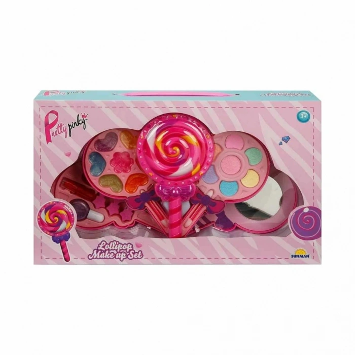 Mey İthalat® 2600 Lolipop Şekilli 4 Katlı Makyaj Güzellik Seti