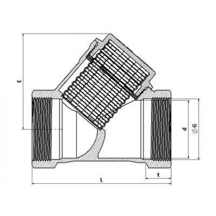 Mey İthalat® 3/4 Filtre Pislik Tutucu Pirinç