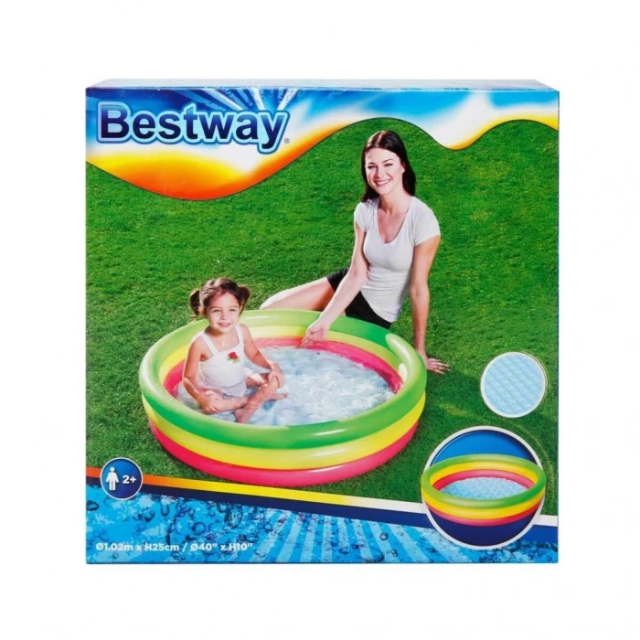Mey İthalat®   3 Bölmeli Çocuk Havuzu 102x25 Cm 51104