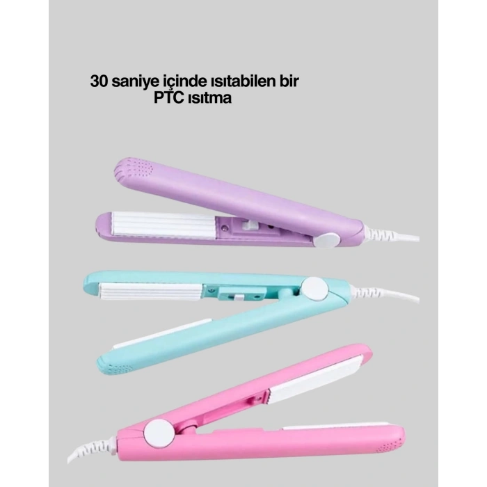 Mey İthalat® 30 Saniyede Isınan PTC Teknolojili Saç Şekillendirici – Sabit Isı Kontrollü, Hızlı Performans