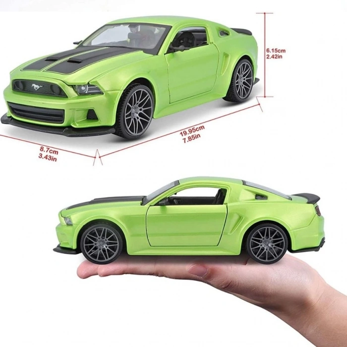 Mey İthalat®  31506 2014 Ford Mustang Street Racer 1:24 Model Araba -Necotoys