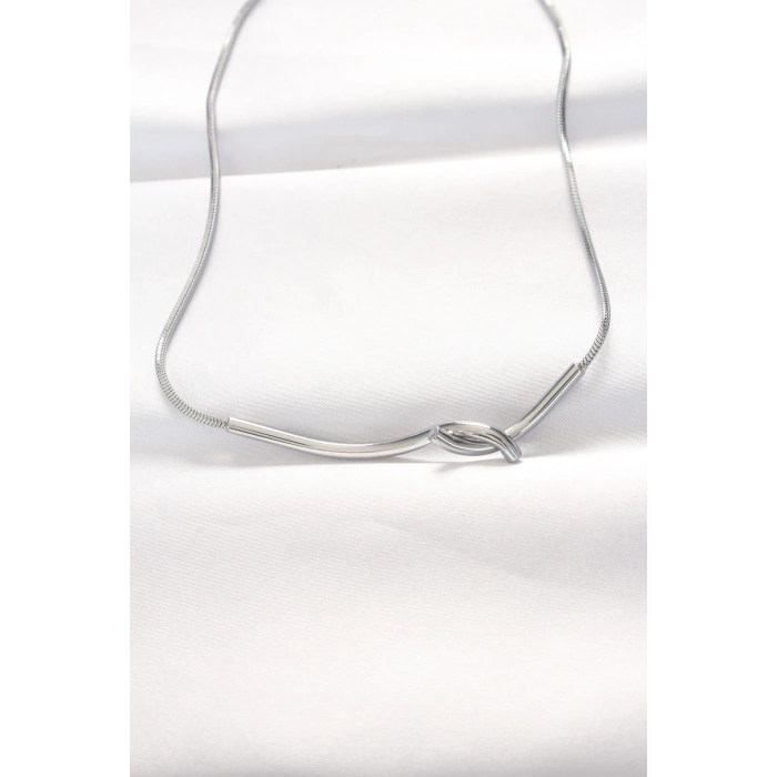 Mey İthalat® 316L Çelik Silver Renk Kolye