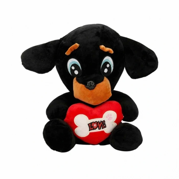 Mey İthalat® 3183  Kalpli Peluş Köpek 30 cm
