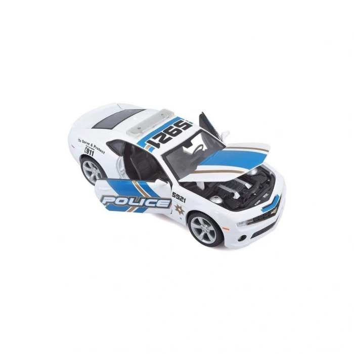 Mey İthalat® 32108  1:24 2010 Model Chevrolet Camaro SS RS Police Model Araba -Necotoys