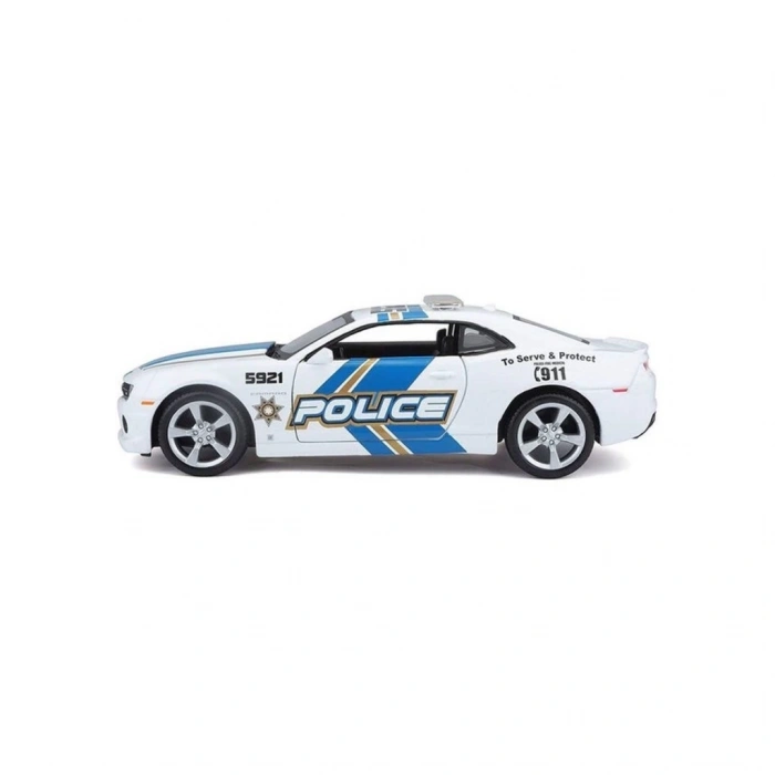 Mey İthalat® 32108  1:24 2010 Model Chevrolet Camaro SS RS Police Model Araba -Necotoys