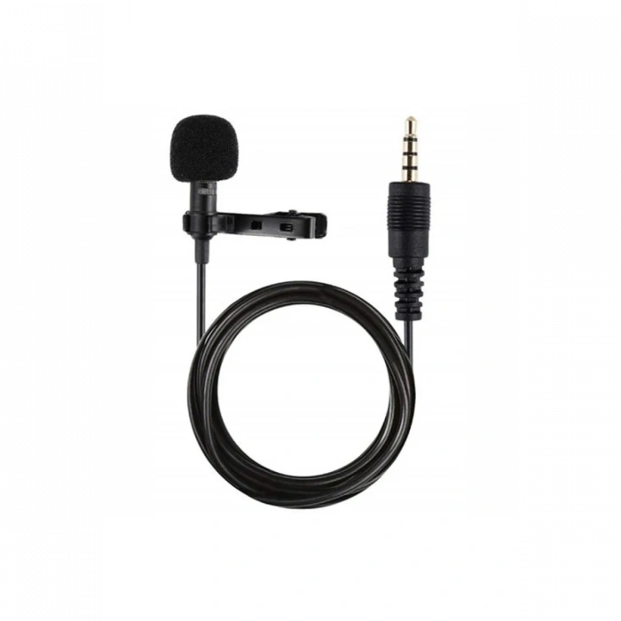 Mey İthalat®  3.5mm Jak 1.5 Metre Double Mikrofon - Siyah