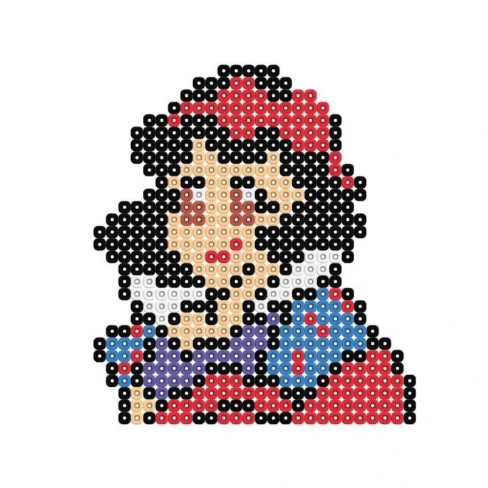 Mey İthalat® 3in1  Princess Pixel Pixel Boncuk Aktivite ve Oyuncak Seti S00005169