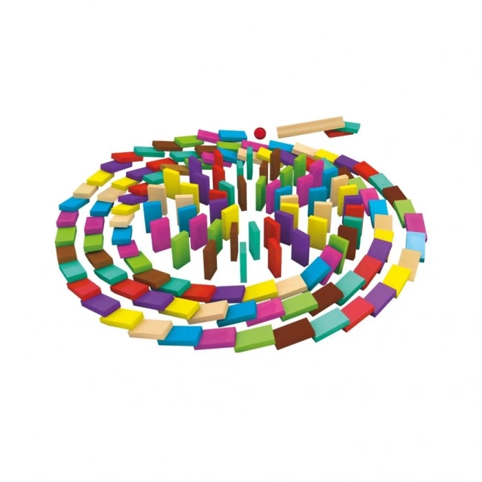 Mey İthalat® 4456 Renkli Ahşap Domino