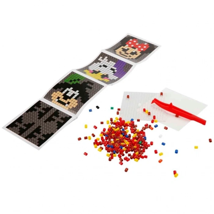 Mey İthalat® 4in1  Minnie Mouse Pixel Pixel Boncuk Aktivite ve Oyuncak Seti